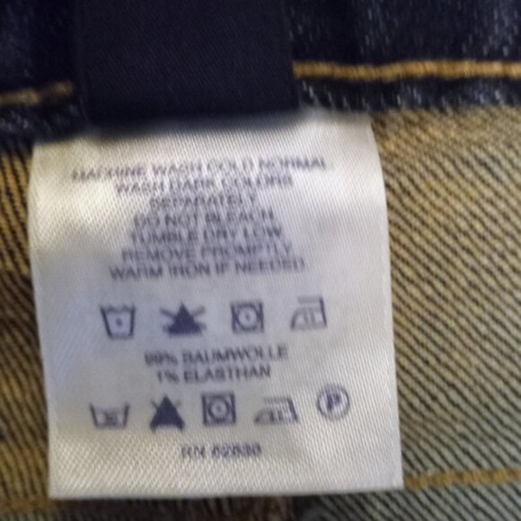 ⛱️Lands End Stretch Mid rise Dark Jeans Size 8 - Picture 8 of 9